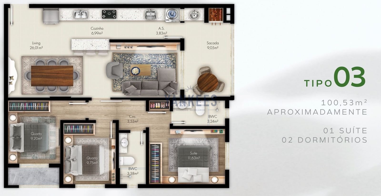 Green Ville Home Club - apto 1303